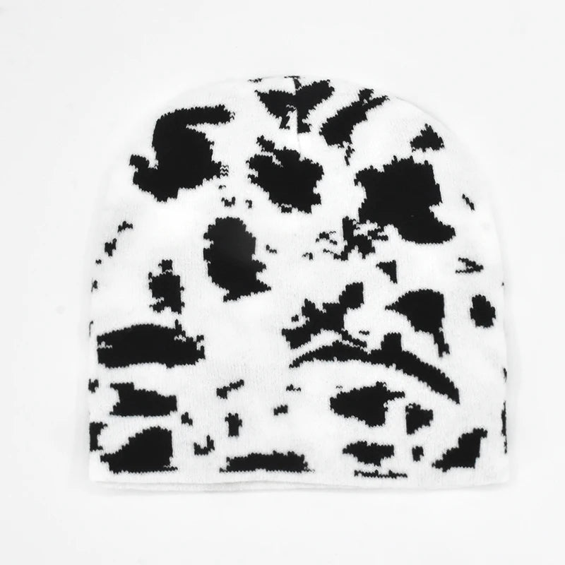 Winter Harajuku Y2K Knitted Hat Women Fashion Warm Thick Men Hip Hop Beanies Hat Skullcap Short Hat Unisex Basic Cap