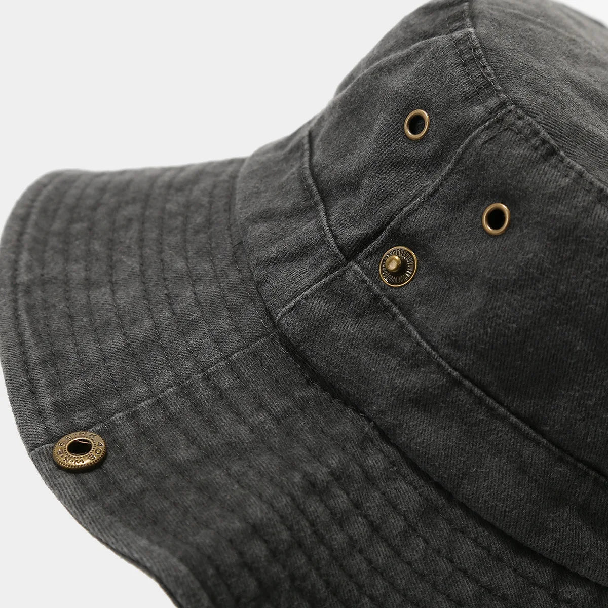 Washed Cotton Embroidery Fishing Fisherman Hats Bucket Hat For Men Woman Outdoor Cap Wide Brim Summer Hiking Camping Hat