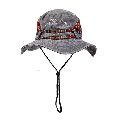 Summer Panama Bucket Hat Men Women 2026 Embroidered Bob Cap Outdoor Wide Brim Beach Sun Hat Vintage Fisherman Hats Visor Cap
