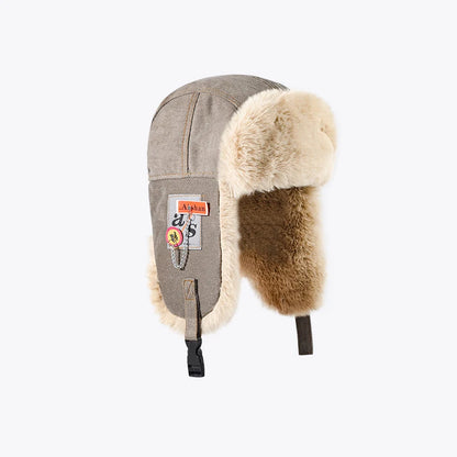 Newest Bumper Hat Men Women Thick Warm Russian Ushanka Fur Hat Fashion Male Female Winter Hat Black Grey Earflap Ski Russian Cap