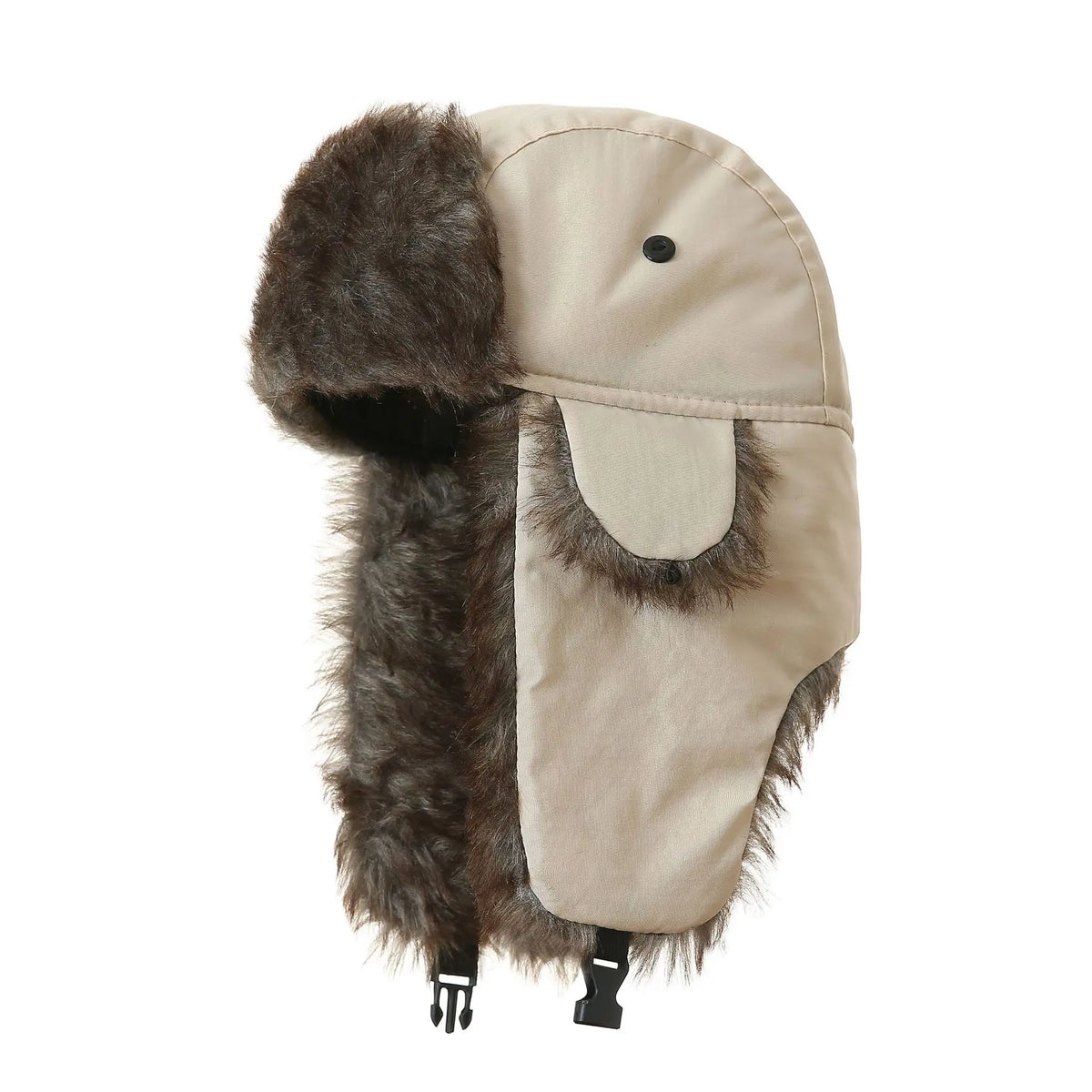 Unisex Warm Mens Women Trapper Cap Aviator Trooper Earflap Winter Flaps Ski Hat New Bomber Hats Russian Ski Hat Faux Fur Hats
