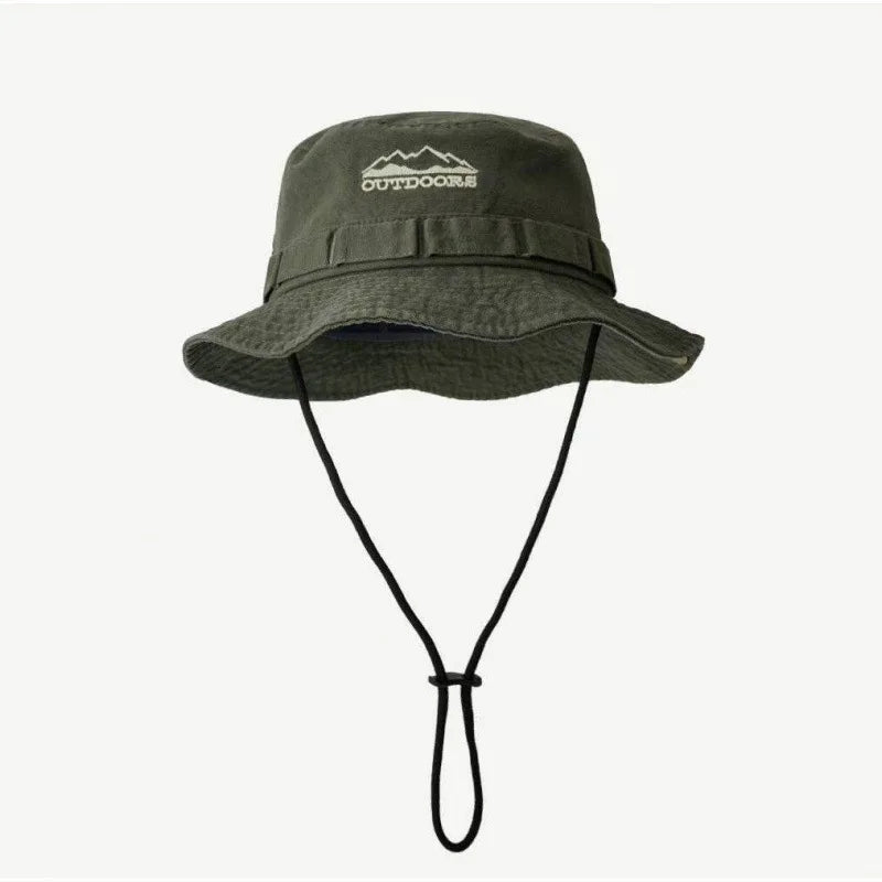 Spring/Summer Retro Sun Hat Outdoor Bucket Hat with Brim Unisex Casual Cap Fashionable Outdoor Sunshade Fisherman Hat