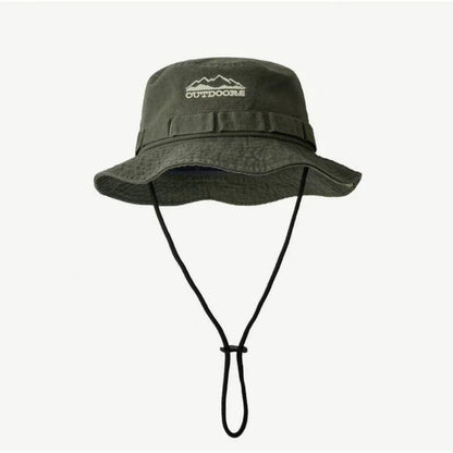Spring/Summer Retro Sun Hat Outdoor Bucket Hat with Brim Unisex Casual Cap Fashionable Outdoor Sunshade Fisherman Hat
