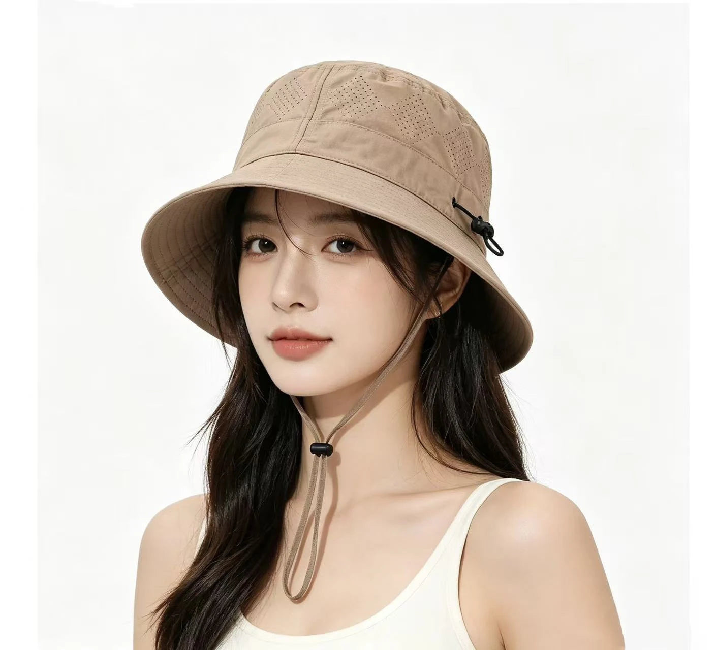 Women Summer Quick-dry Fishermen Hat Casual Outdoor Wide Brim Waterproof Sunshade Bucket Cap Solid Hiking Fishing Sunscreen Hats