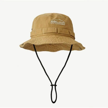 Spring/Summer Retro Sun Hat Outdoor Bucket Hat with Brim Unisex Casual Cap Fashionable Outdoor Sunshade Fisherman Hat