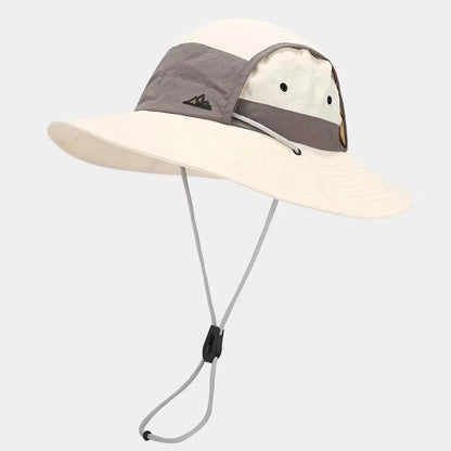 Summer Outdoor Sun Protection Hat for Women Men Hiking Fishing Sunscreen Visor Cap Large Brim Shawl Quick Drying Fisherman Hat