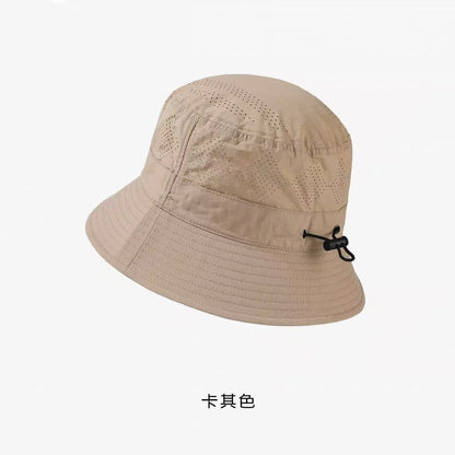 Women Summer Quick-dry Fishermen Hat Casual Outdoor Wide Brim Waterproof Sunshade Bucket Cap Solid Hiking Fishing Sunscreen Hats