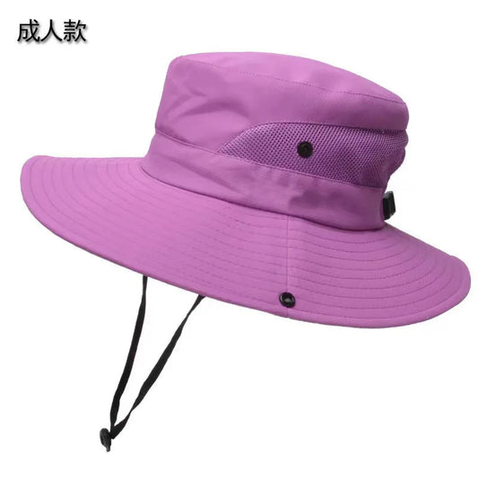 Women’s Wide Brim Ponytail Quick-Dry Bucket Hat