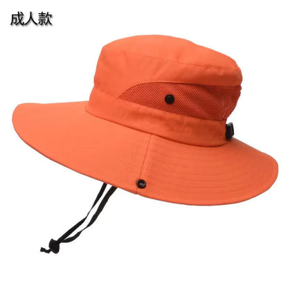 Women’s Wide Brim Ponytail Quick-Dry Bucket Hat