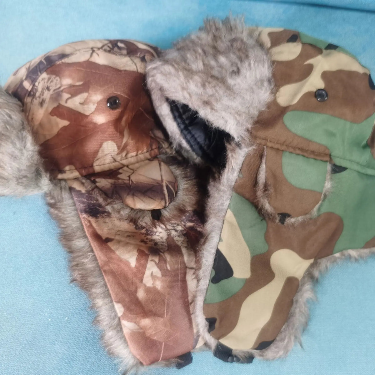 High Quality Windproof Winter Hooded Hats Thickened Camouflage Outdoors Balaclava Ear Protection Warm Snow Cap for Men Women