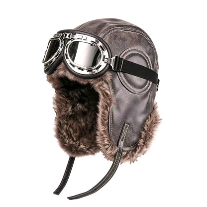 Bomber Hat Men Women Thick Warm Russian Ushanka Fur Hat Fashion Male Female Winter Hat Black Grey Earflap Ski Russian Cap