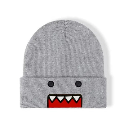Cartoon Embroidered Knitted Hat Autumn Winter Outdoor Warm Windproof Hip Hop Casual Trendy Style for Men Women