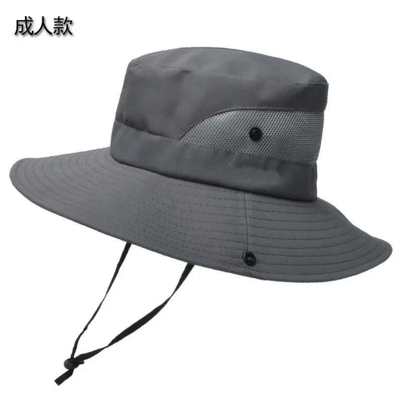 Women’s Wide Brim Ponytail Quick-Dry Bucket Hat