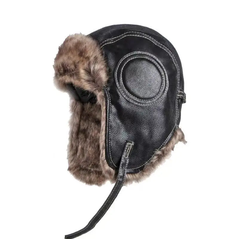 Bomber Hat Men Women Thick Warm Russian Ushanka Fur Hat Fashion Male Female Winter Hat Black Grey Earflap Ski Russian Cap
