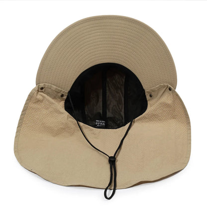 Large Brim Summer Sun Hat with Neck Protector Outdoor Fishing Hat Women Men Shawl Shawl Denim Face Covering Sun Protection