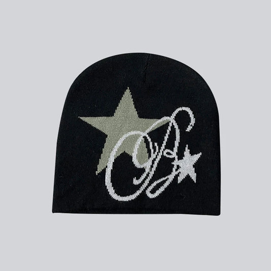 Boy Girls Hip Hop Street Hip Hop Knitting Hat Women Y2k Style Star Beanie Hat Autumn Winter Fashion Gorros Skullies Caps