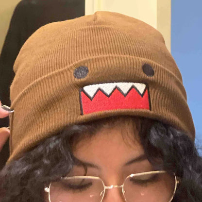 Cartoon Embroidered Knitted Hat Autumn Winter Outdoor Warm Windproof Hip Hop Casual Trendy Style for Men Women