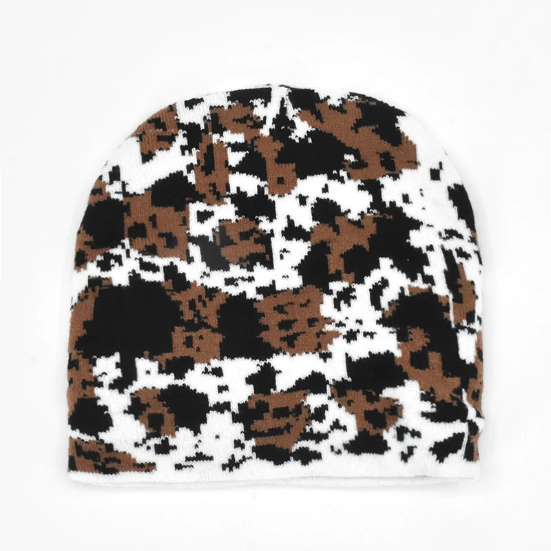 Winter Harajuku Y2K Knitted Hat Women Fashion Warm Thick Men Hip Hop Beanies Hat Skullcap Short Hat Unisex Basic Cap