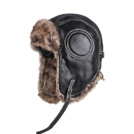 Pilot Winter Trapper Hat Men Women Thick Warm Russian Ushanka Fur Hat with EarFlaps Male Female Warm Trapper Ushanka