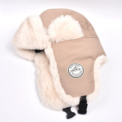 Newest Mens Women Unisex Warm Trapper Aviator Trooper Earflap Winter Flaps Ski Hat New Bomber Hats Russian Ski Hat Faux Fur Hats