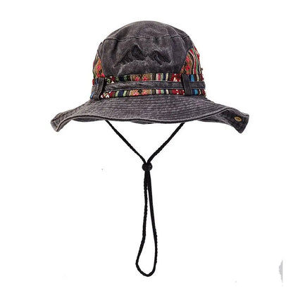 Summer Panama Bucket Hat Men Women 2026 Embroidered Bob Cap Outdoor Wide Brim Beach Sun Hat Vintage Fisherman Hats Visor Cap