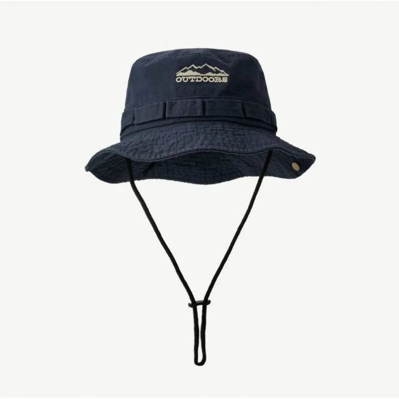 Spring/Summer Retro Sun Hat Outdoor Bucket Hat with Brim Unisex Casual Cap Fashionable Outdoor Sunshade Fisherman Hat