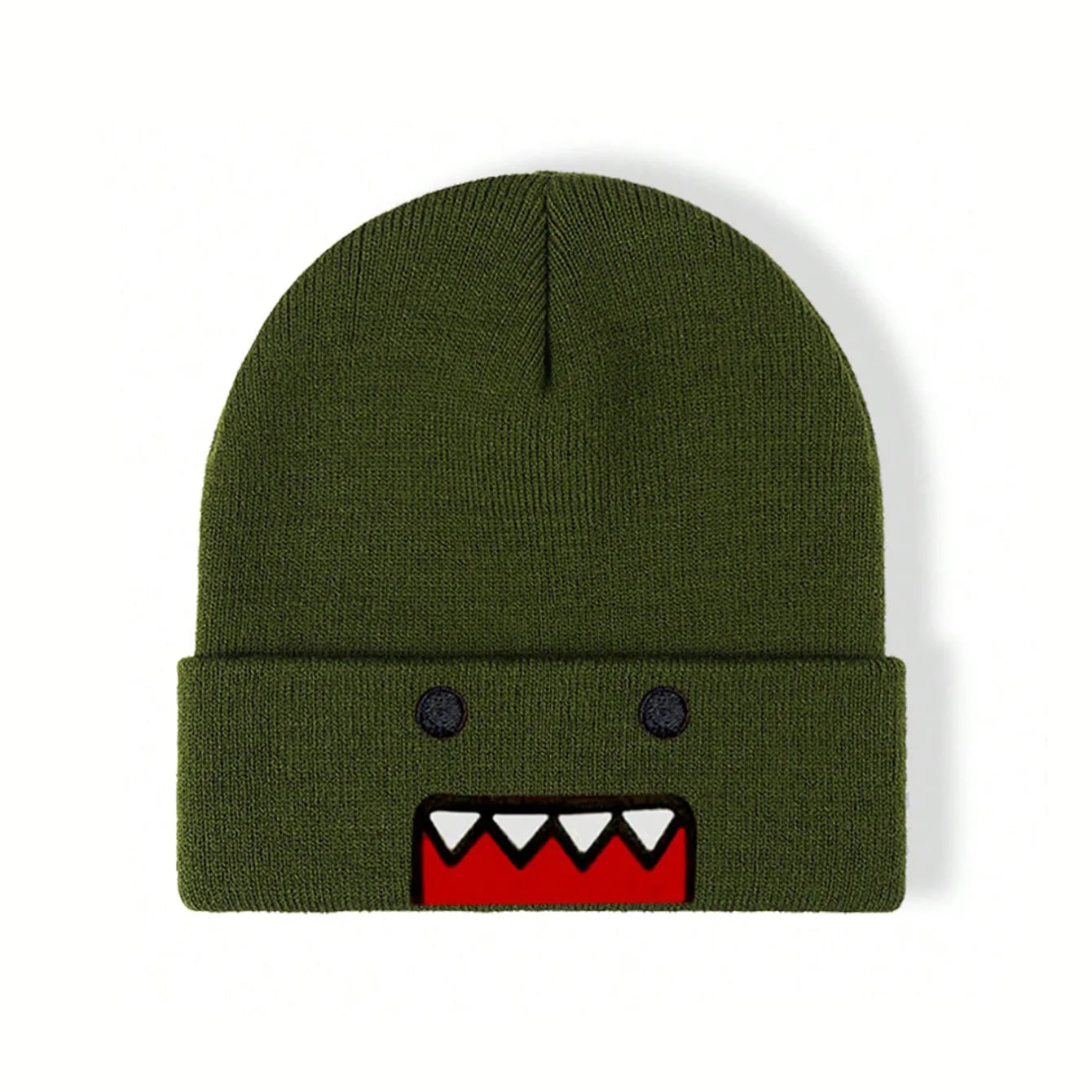 Cartoon Embroidered Knitted Hat Autumn Winter Outdoor Warm Windproof Hip Hop Casual Trendy Style for Men Women