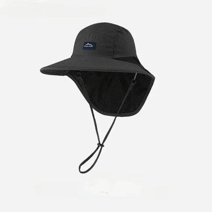 Unisex Wide Brim Neck Protection Bucket Hat