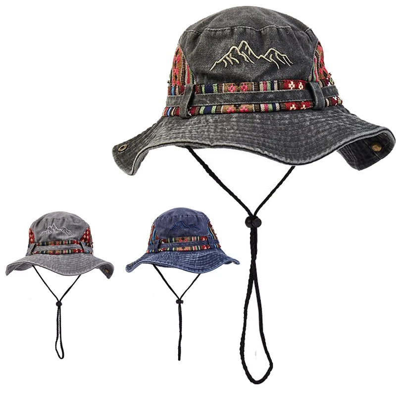 Summer Panama Bucket Hat Men Women 2026 Embroidered Bob Cap Outdoor Wide Brim Beach Sun Hat Vintage Fisherman Hats Visor Cap