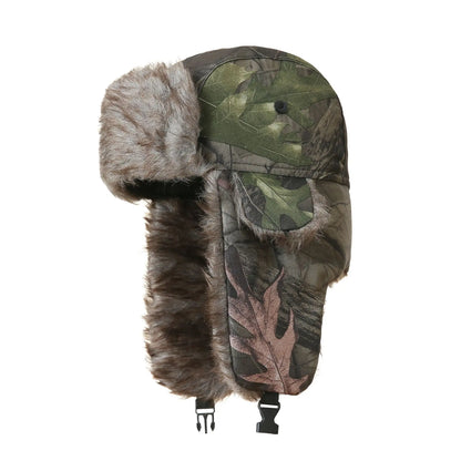 High Quality Windproof Winter Hooded Hats Thickened Camouflage Outdoors Balaclava Ear Protection Warm Snow Cap for Men Women