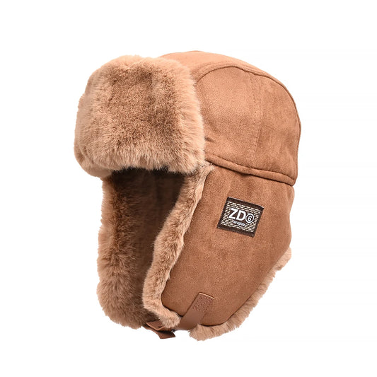 New Bomber Hat Men Women Thick Warm Russian Ushanka Fur Hat Fashion Male Female Winter Hat Black Grey Earflap Ski Russian Cap