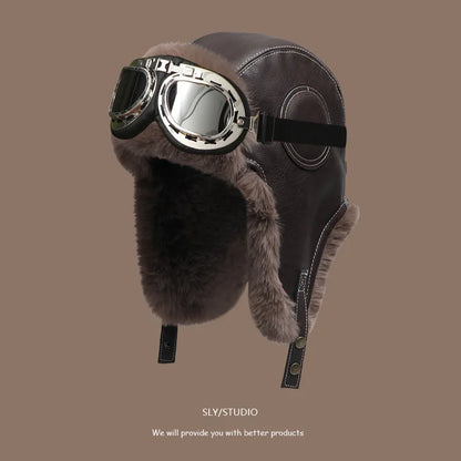 Bomber Hat Men Women Thick Warm Russian Ushanka Fur Hat Fashion Male Female Winter Hat Black Grey Earflap Ski Russian Cap