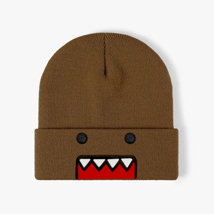 Cartoon Embroidered Knitted Hat Autumn Winter Outdoor Warm Windproof Hip Hop Casual Trendy Style for Men Women