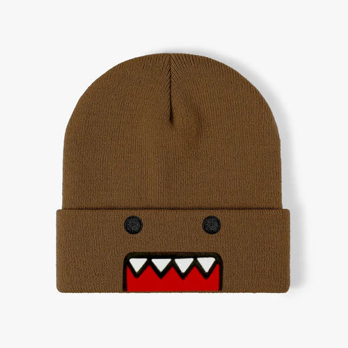 Cartoon Embroidered Knitted Hat Autumn Winter Outdoor Warm Windproof Hip Hop Casual Trendy Style for Men Women