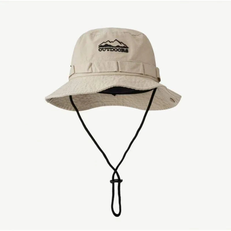 Spring/Summer Retro Sun Hat Outdoor Bucket Hat with Brim Unisex Casual Cap Fashionable Outdoor Sunshade Fisherman Hat