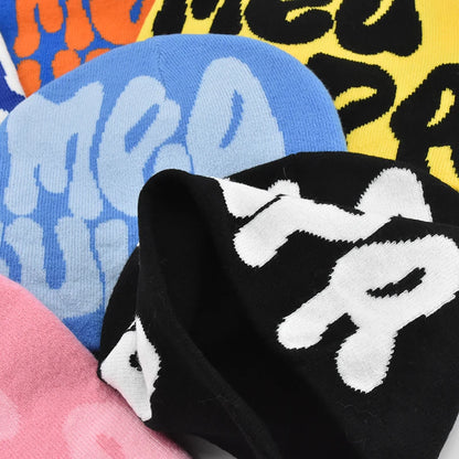 2023 New Knitting Beanies Hat Men Women Paragraph Quality Cap Mea Culpa Y2k Warm Fashion Hundred Take Cold Cap for Women Hats