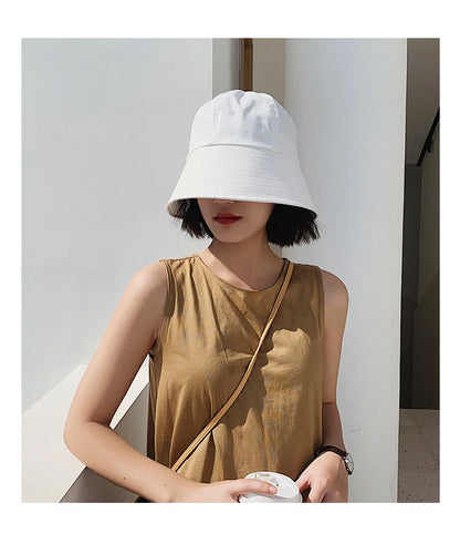 Fashion Bucket Hats Men Women Cotton Solid Color Hat Outdoor Fisherman Caps Beach Fishing Hat Girl Boy Casual bob Panama Hat