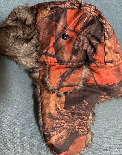 High Quality Windproof Winter Hooded Hats Thickened Camouflage Outdoors Balaclava Ear Protection Warm Snow Cap for Men Women