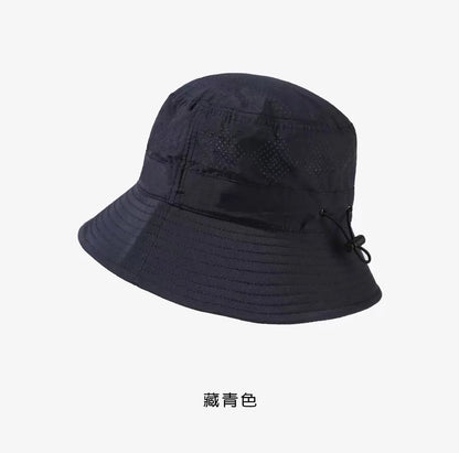 Women Summer Quick-dry Fishermen Hat Casual Outdoor Wide Brim Waterproof Sunshade Bucket Cap Solid Hiking Fishing Sunscreen Hats