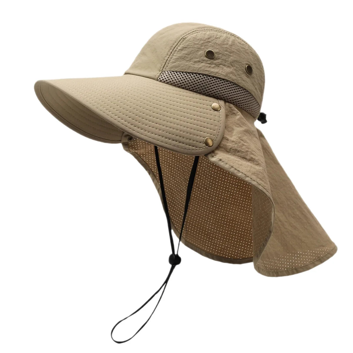 Large Brim Summer Sun Hat with Neck Protector Outdoor Fishing Hat Women Men Shawl Shawl Denim Face Covering Sun Protection