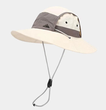 Summer Outdoor Sun Protection Hat for Women Men Hiking Fishing Sunscreen Visor Cap Large Brim Shawl Quick Drying Fisherman Hat